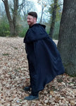 Hooded Cloak with a Metal Clasp